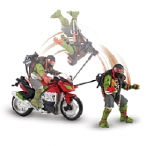 Tortugas Ninja - Raph - Veh&iacute;culo con Figura Pel&iacute;cula 2