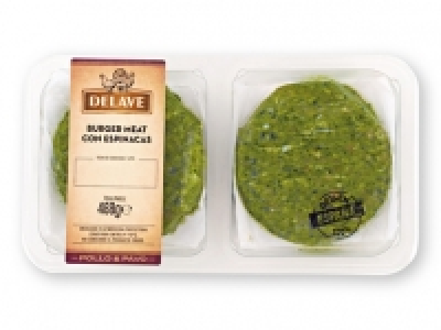 DELAVE Hamburguesa de pollo y espinacas 2.19 €