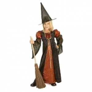 Disfraz Infantil - Bruja Chispitas Naranja 5-7 a&ntilde;os