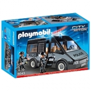 Playmobil - Furgón de Policía con Luces y Sonido - 6043