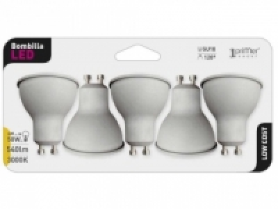 Pack de 5 Bombillas Led 6W GU10 Cálida
