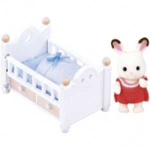 Sylvanian Families - Set Beb&eacute; Conejo Chocolate (Cama)