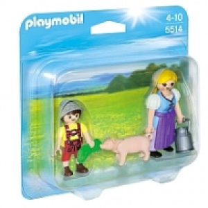 Playmobil - D&uacute;o Pack Campesina y Ni&ntilde;o - 5514