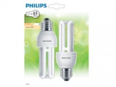 Pack de 2 Bombillas Fluorescentes Philips Genie 14W E27 Luz