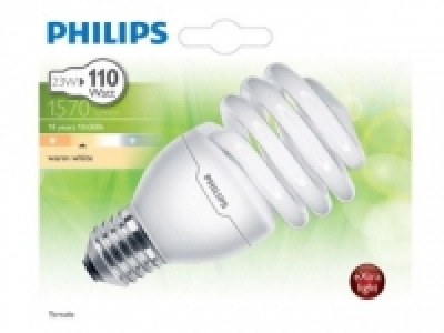 Bombilla Fluorescente Philips Tornado T2 23W E27 Luz Cálida