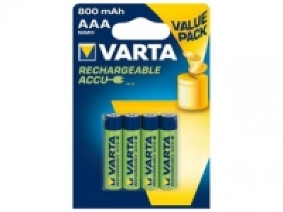 Pack de 4 Pilas Recargables Varta Aaa 800mah 8.90 €