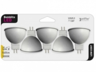 Pack de 5 Bombillas Led 6W GU5.3 Cálida 10.90 €