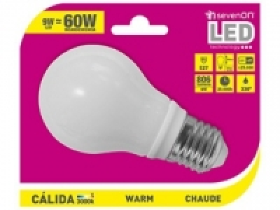 Bombilla Led Estándar 9W E27 Cálida
