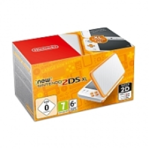 New Nintendo 2DS XL Blanco y Naranja