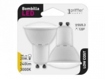 Pack de 2 Bombillas Led GU10 3,5W/25W