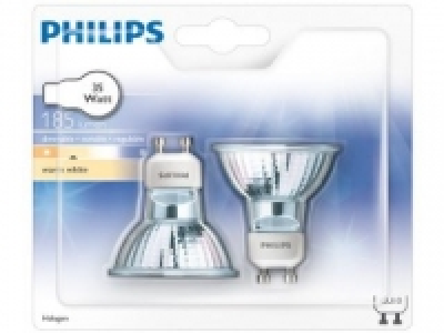 Pack de 2 Bombillas Halógenas Philips HalTwist 35W GU10