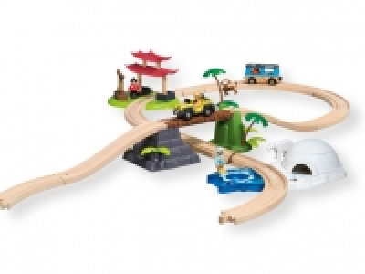 Lidl  Playtive Junior Set de tren Viaje por el mundo
