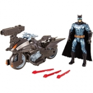 Liga de la Justicia - Batman con Batmoto - Figura con Veh&iacute;cu
