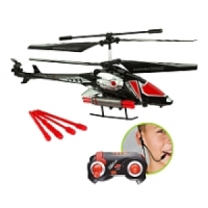 Sky Rover - Helicóptero Radio Control Voice Comand con Lanza