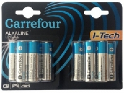 Pack de 12 Pilas Alcalinas I-Tech Carrefour Lr06 (Aa)