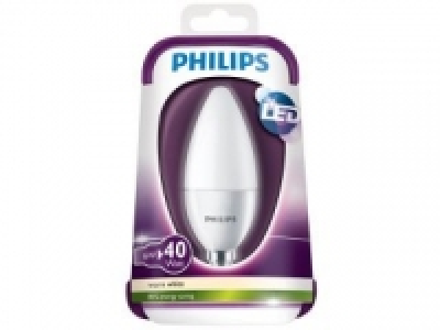 Bombilla LED No Regulable Vela Philips 5,5W = 40W E14 Cálida