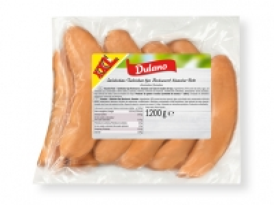 Lidl  Dulano Salchichas Bockwurst XXL