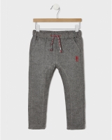 Prenatal  Pantalones de twill grises con cordón