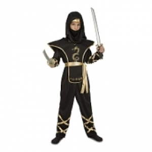 Disfraz Infantil - Ninja Negro Largo 5-6 a&ntilde;os 18.99&nbsp;&euro;