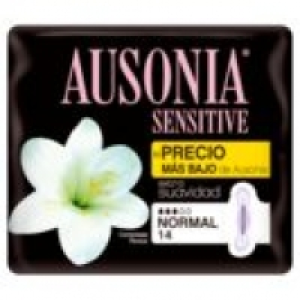 sensitive compresas normal alas bolsa 14 uds