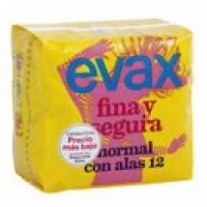 Fina y segura compresa normal con alas bolsa 12 uds