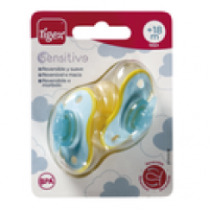 Sensitive chupete látex reversible y suave +18 meses envase