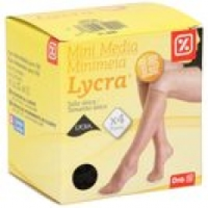 minimedia lycra 15d negro TU 4 pares