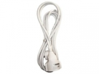 Prolongador Clavija Schuko 3m 3x1,5mm. Blanco