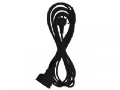 Prolongador Clavija Plana 5m 2X1mm. Negro