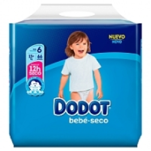 Dodot - Pañales T6 (13+kg) 66 Unidades