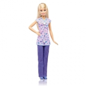 Barbie - Enfermera Pantalón Lila - Muñeca Yo Puedo Ser