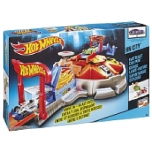 Hot Wheels - Súper Pista Fast Blast Car Park