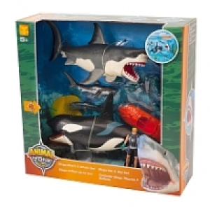 Animal Zone - Conjunto Mega Tibur&oacute;n y Ballena