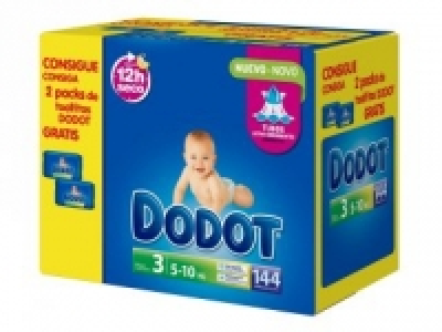 Cajón Pañales Dodot T3 de 5+10kg 144 uds