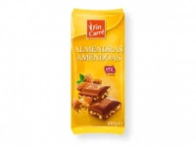 Lidl  Fin carré Chocolate con leche y almendras