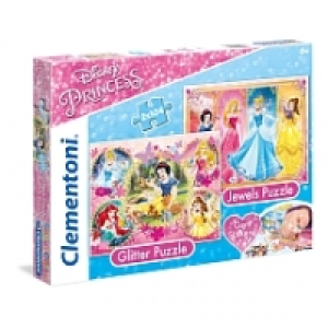 Princesas Disney - 2 Puzzles 104 Piezas