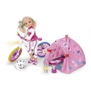 Nancy - Muñeca Nancy Camping Bike