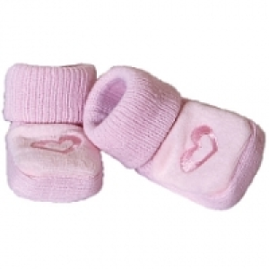 Patucos Punto Rosa con Tejido Polar Babies R Us Recién Nacid