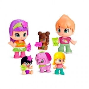 Pinypon - Pack 6 Muñecos y Bebés