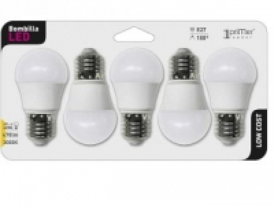 Pack de 5 Bombillas Led Esférica 5W E27 Cálida 10.90 €