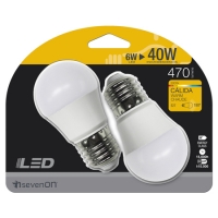 Bricoking  PACK 2 LED ESF. E27 6W 470LM 3000K