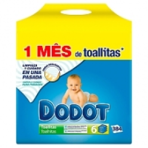 Dodot - Toallitas Mainline 384 Unidades 9.99 €