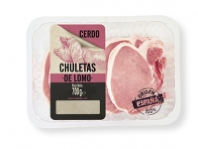Chuletas de lomo de cerdo 2.39 €