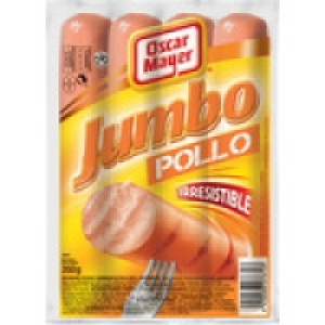 OSCAR MAYER Jumbo salchichas de pollo sin gluten envase 350  1.99 €