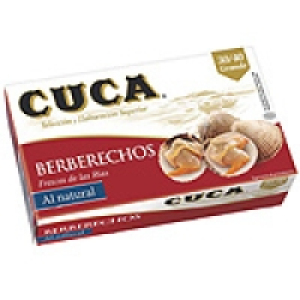 CUCA berberechos al natural lata 63 g neto escurrido 30-40 p 6.99 €