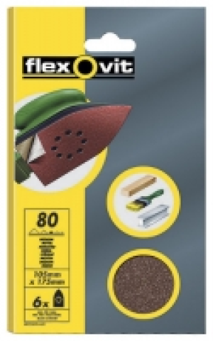 Lija Triang. Velcro 105x175 Gr.50 (bl6)