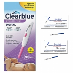 Carrefour  Prueba De Ovulación Digital Clearblue, 10 Tests + 2 Pruebas 