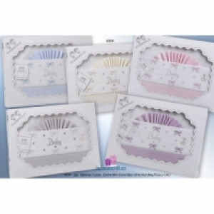 Juego Sábanas Mini Cuna Tela 9334 Gamberritos - Color: Rosa