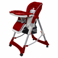 Carrefour  Trona - Silla Con Bandeja Ajustable Para Bebés De Color Rojo