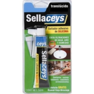 Sellador Adhesivo De Silicona Sellaceys Tubo Traslucido 5055